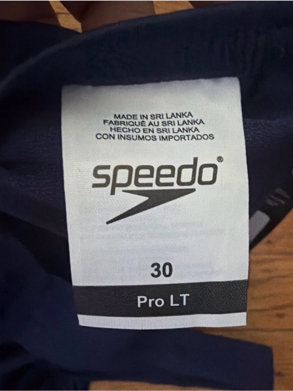 Speedo Navy and White Pro LT One-Piece Swim